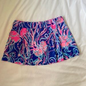 Lilly Pulitzer Luxletic Skort Jellies Be Jammin Large RARE